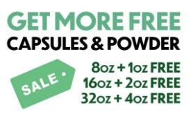 Get more free capsules and powder